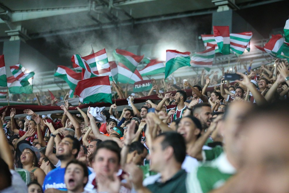Torcida Fluminense em jogo no Maracanã (Foto: Nelson Perez / Divulgação)