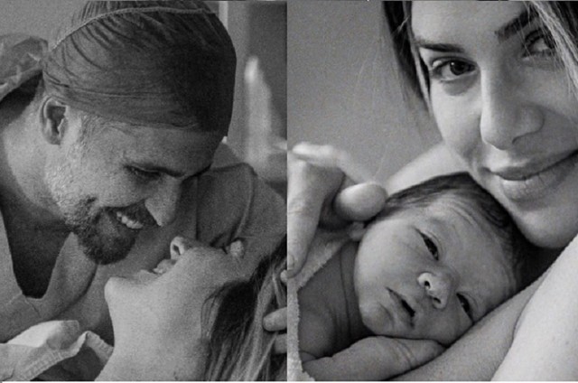 Bruno Gagliasso e Giovanna Ewbank levaram fotógrafa para registrar o nascimento de Zyan (Foto: Reprodução/Instagram Giovanna Ewbank)