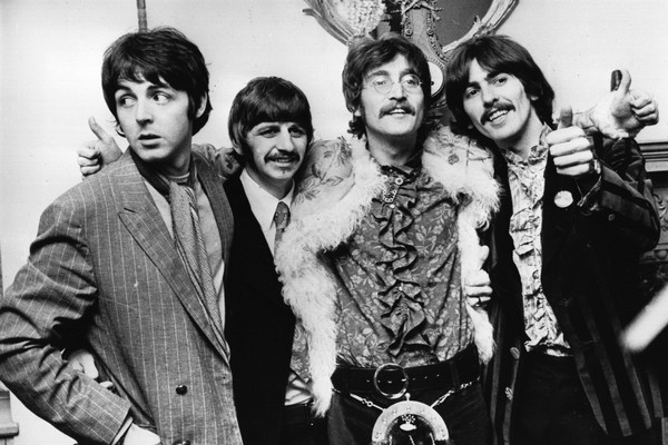 Os quatro integrantes dos Beatles: Paul McCartney, Ringo Starr, John Lennon e George Harrison (Foto: Getty Images)