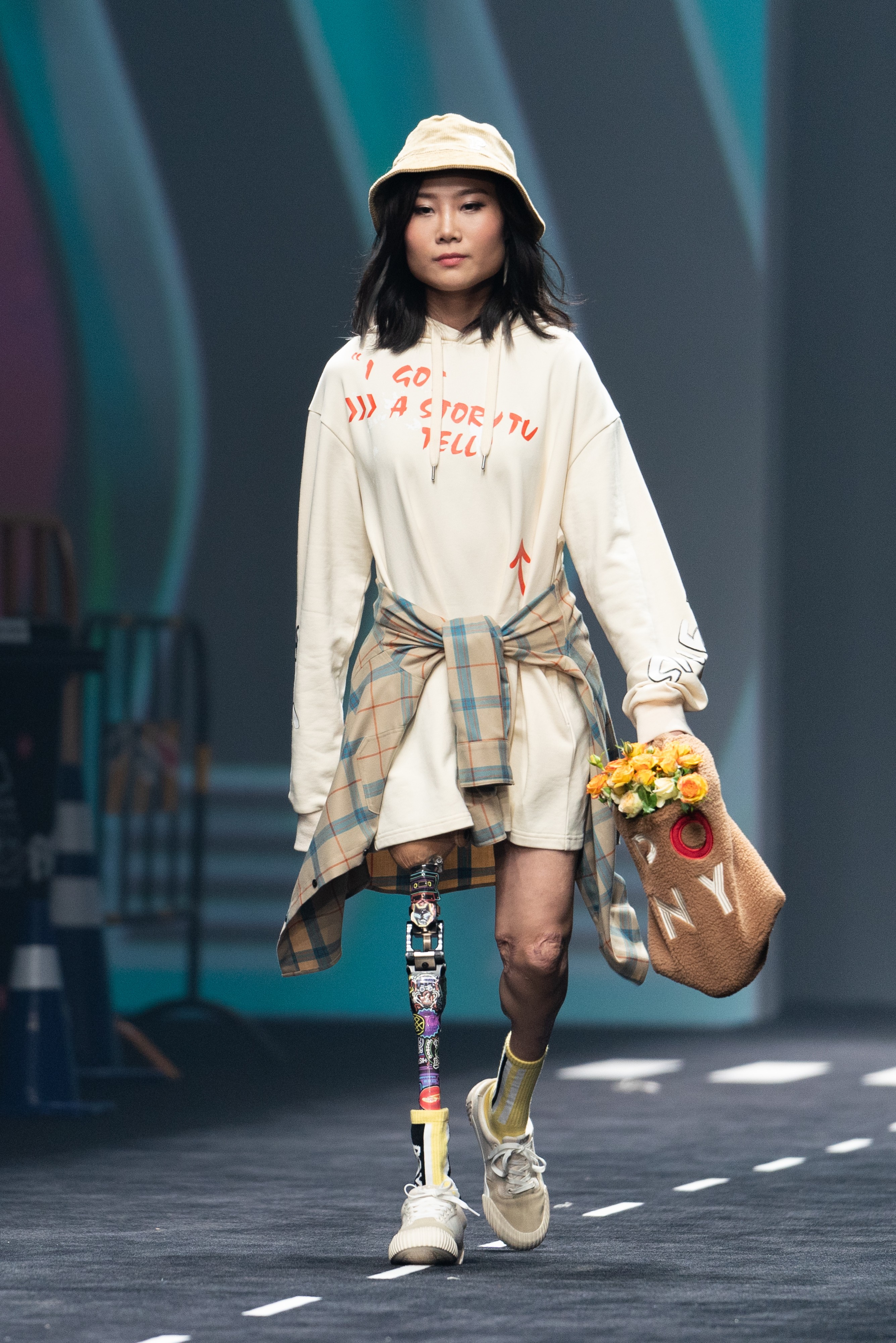Niu Yu na Semana de Moda de Xangai (Foto: Getty Images)