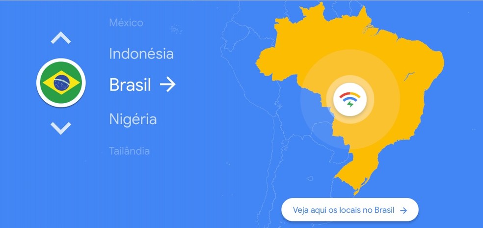 Google fornece mapa dos pontos com Wi-Fi grátis — Foto: Divulgação/Google