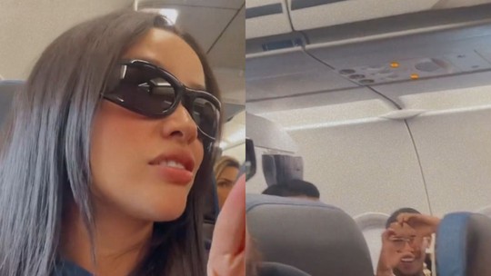 Juliette encontra MC Poze em avião e recebe elogio do funkeiro: 'Rainha' 