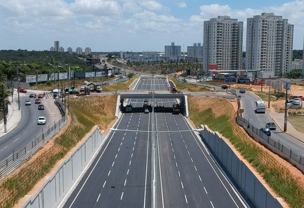 Trincheira da BR-101 prÃ³ximo Ã  avenida Maria Lacerda, na Grande Natal, serÃ¡ liberada no prÃ³ximo sÃ¡bado (29) â Foto: Dnit/DivulgaÃ§Ã£o