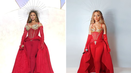 Fã brasileira reproduz figurino usado por Beyoncé em show de Dubai e web se impressiona com agilidade