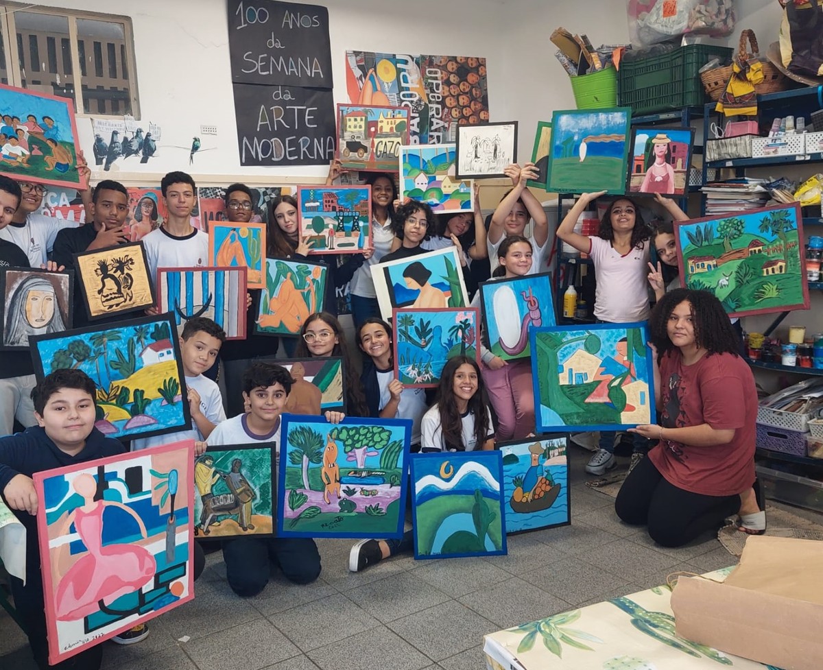 Alunos de escola pública de Pirituba, em SP, expõem pela 1ª vez obras ...