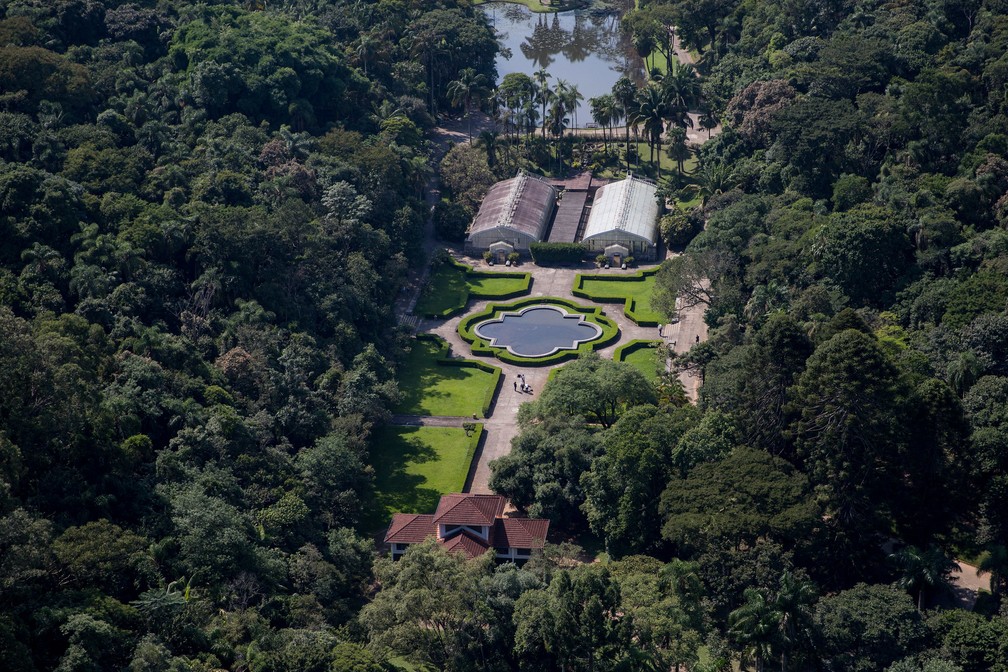 Imagem aérea do Jardim Botânico de São Paulo  — Foto: Governo de São Paulo/Divulgação 
