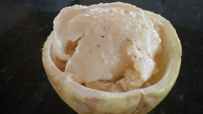 sorvete vegano de maracujá (Foto: Divulgação/Luiza Hirsch)
