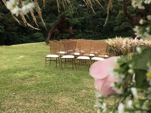 Cenário belíssimo da cerimônia de casamento de Mari Goldfarb e Cauã Reymond (Foto: Reprodução/Instagram)