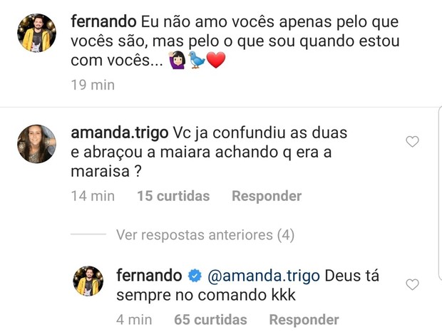 Fernando, Maiara e Maraísa (Foto: Instagram/Reprodução)