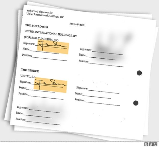 Os documentos vazados mostram que Isabel dos Santos assinou empréstimos da Unitel como credora e mutuária (Foto: via BBC News)