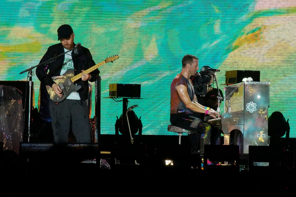 Coldplay se apresenta no Rock in Rio 2022    — Foto: Stephanie Rodrigues/g1