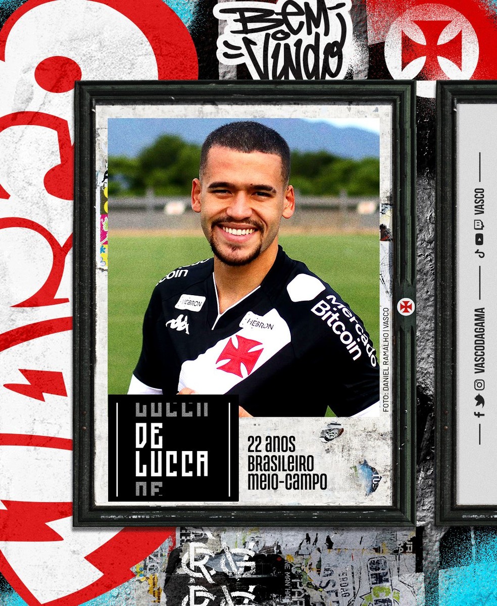 Vasco anuncia Patrick De Lucca � Foto: Divulga��o / Vasco