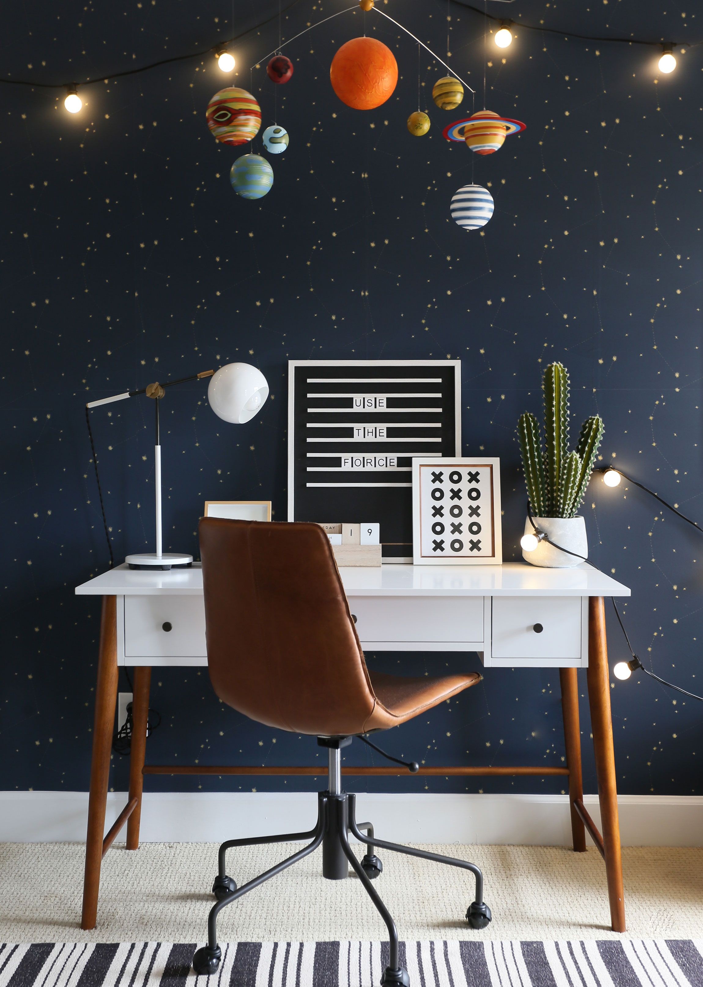 Papel de Parede Universo Azul - B Decor - Decoração para Casa e Quarto  Infantil