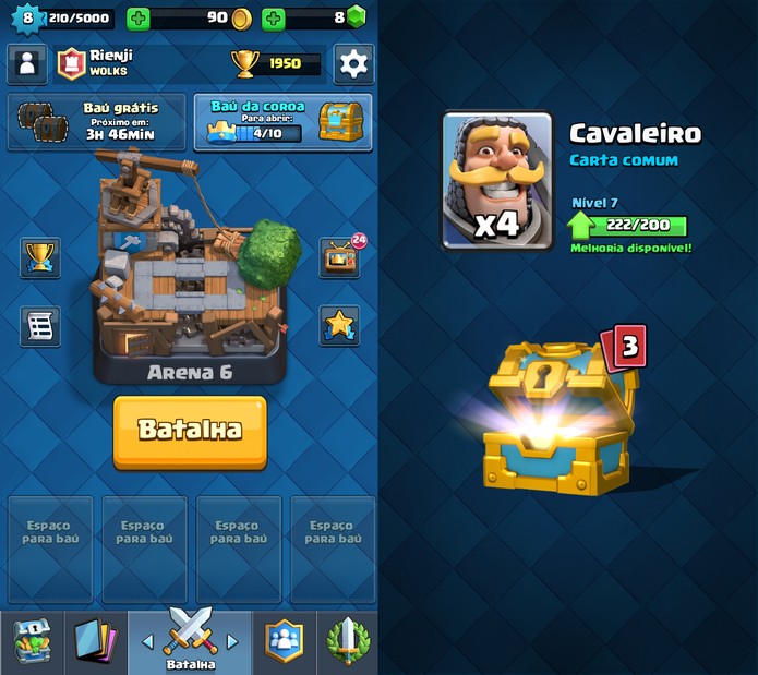 Como evoluir cartas e ficar mais forte em Clash Royale (Foto: Reprodução/Felipe Vinha)