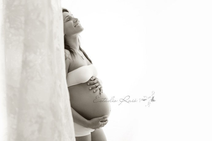 Tandara ensaio fotográfico gravidez (Foto: Paula Carpi / Estúdio Raiô)
