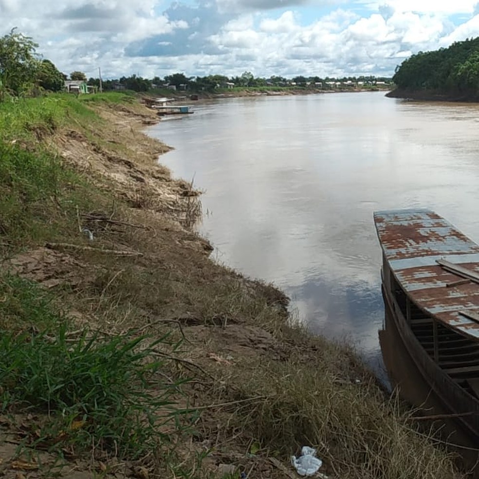 Rio Tarauacá chegou a cota de 6,30 metros nesta terça-feira (12) — Foto: Defesa Civil/Tarauacá