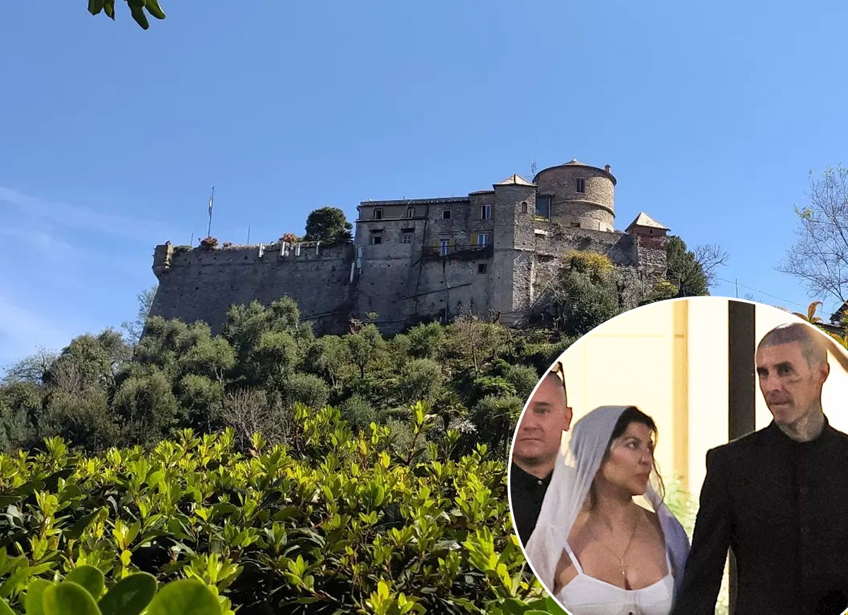 Kourtney Kardashian e Travis Barker alugaram um castelo na Itália para realizar a festa do casamento (Foto: The Grosby Group e Reprodução / Instagram)