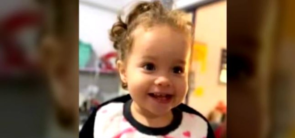Anna Bela Fernandes de Barros, de 1 ano e 8 meses — Foto: Reprodução/ NSC TV