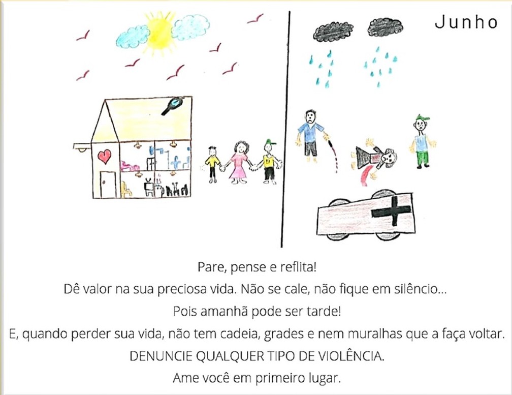 Frase do mês de junho do "Calendário da Vida" — Foto: SAP