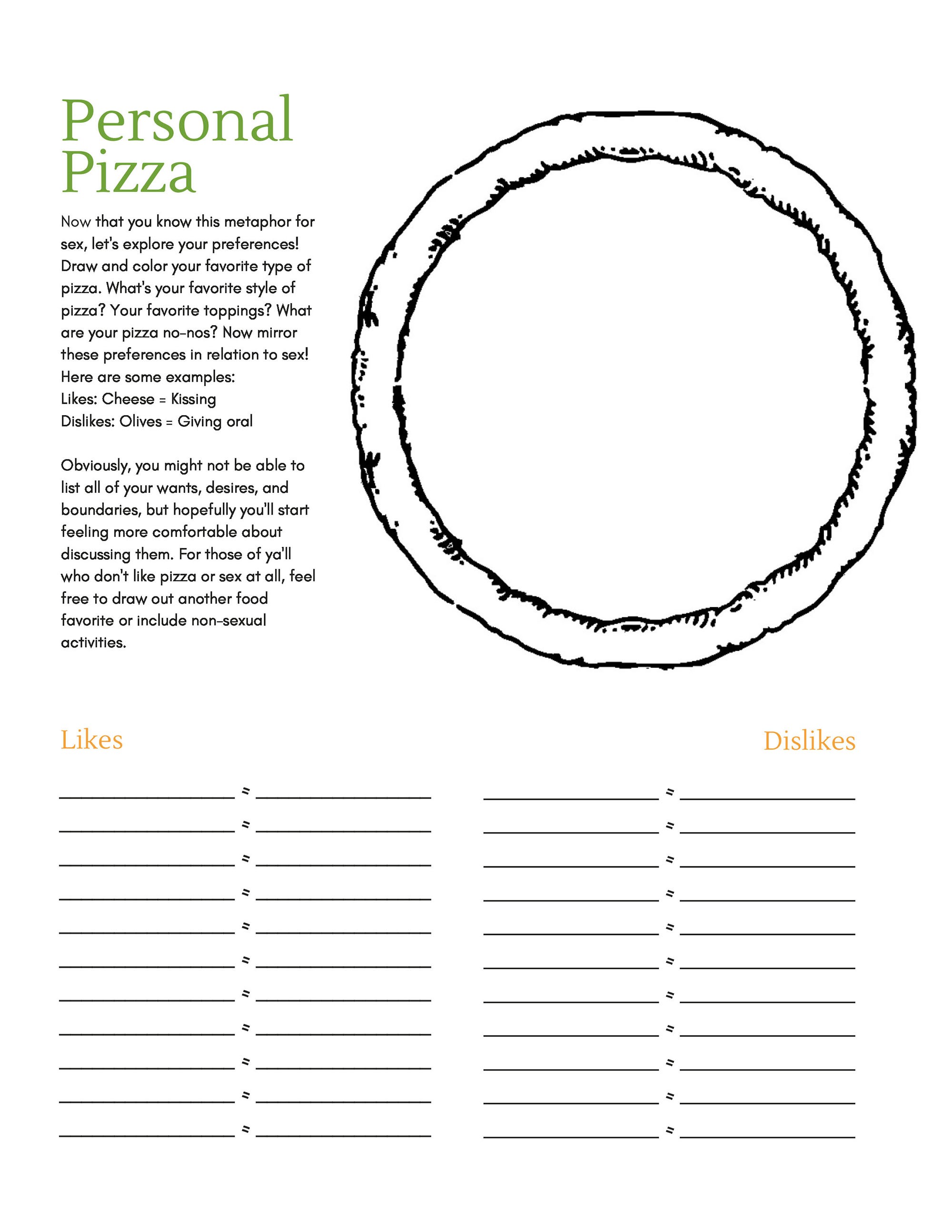 Polêmica atividade Pizza e Consentimento de escola americana (Foto: reprodução)