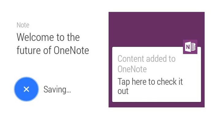 One Note para Android Wear