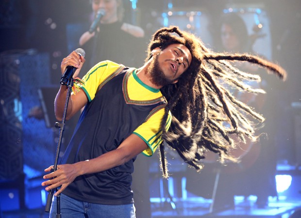 4ª apresentação: Ícaro como Bob Marley (Foto: Divulgação/TV Globo)
