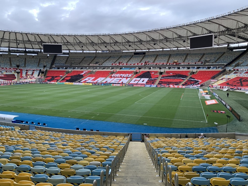 Maracanã antes de Flamengo x Volta Redonda, pelo Campeonato Carioca — Foto: André Durão