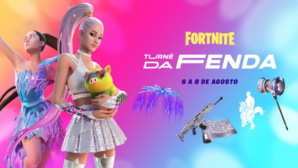 ariana grande no fortnite como assistir ao evento turne da fenda battle royale techtudo