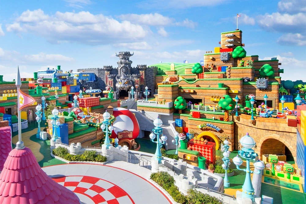 Vista geral da nova área temática Super Nintendo World, no parque Universal Studios Japan, em OsakaDivulgação