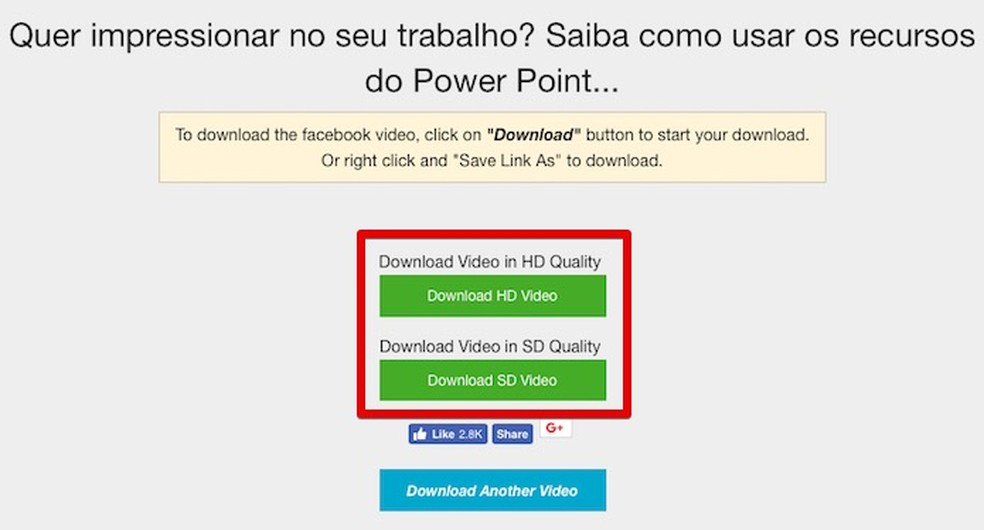Selecione a qualidade do vídeo (Foto: Reprodução/Helito Bijora)