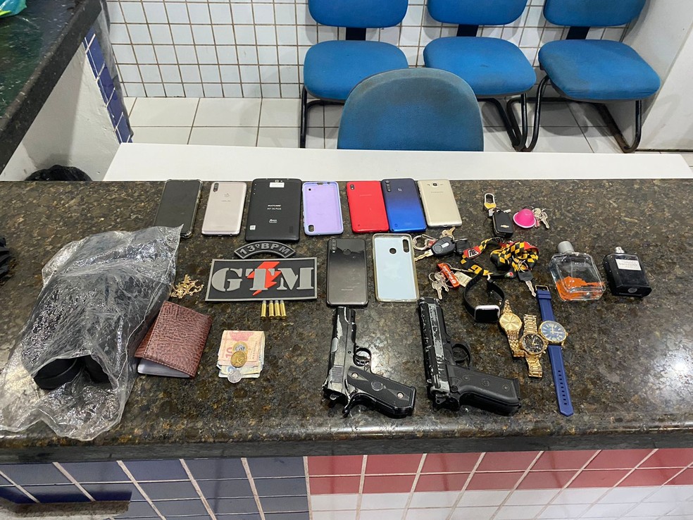 Polícia Militar prende suspeitos de praticarem roubos em São Luís (MA) — Foto: Divulgação/Polícia Militar