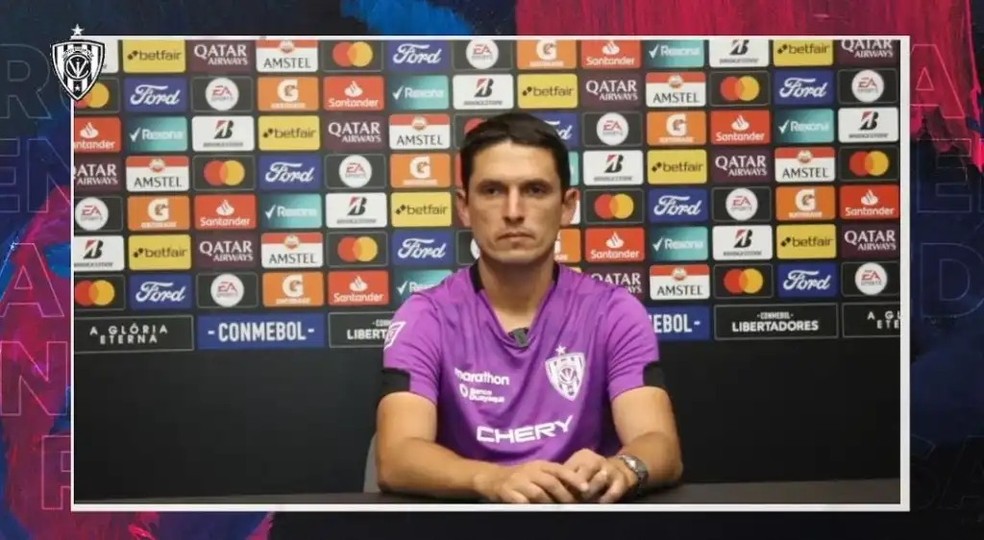 Miguel Bravo é quem comanda o del Valle na Libertadores — Foto: Reprodução/del Valle