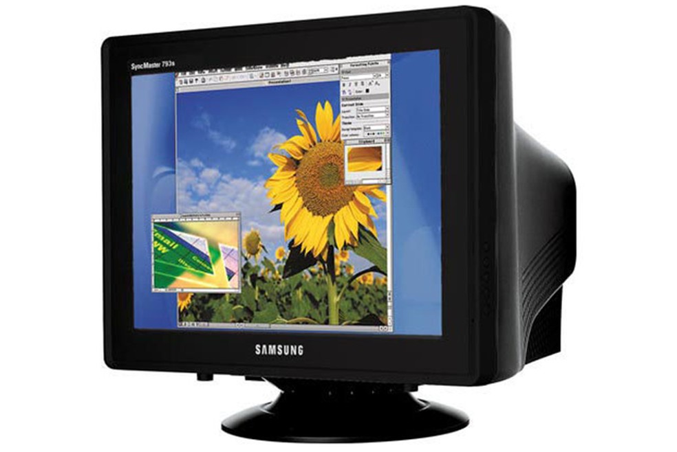 As capas eram utilizadas para preservar monitores como este modelo da Samsung — Foto: Divulgação/Samsung
