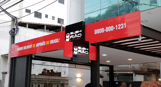 Unidade do Sushi Rão, uma das marcas do Grupo Rão, em Campos do Goytacazes, no Rio de Janeiro (Foto: Nathã Phylippo)