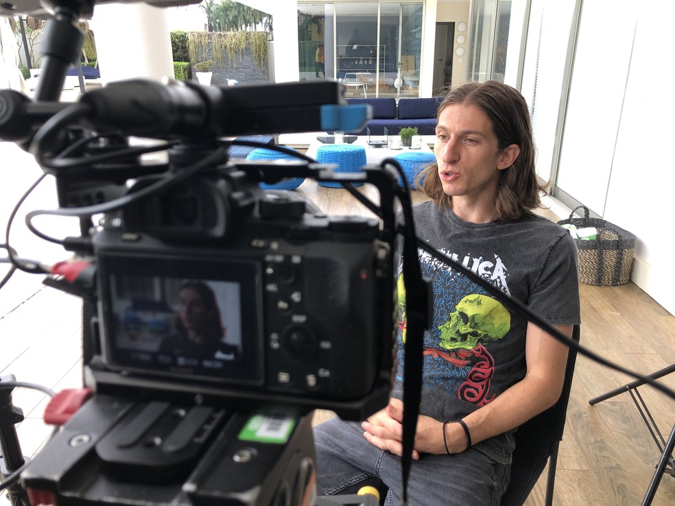 Filipe Lu&iacute;s em entrevista ao Esporte Espetacular &mdash; Foto: Ivan Raupp