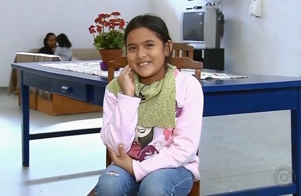 Filha de casal venezuelano se encanta com a beleza do interior paulista — Foto: Reprodução/TV TEM