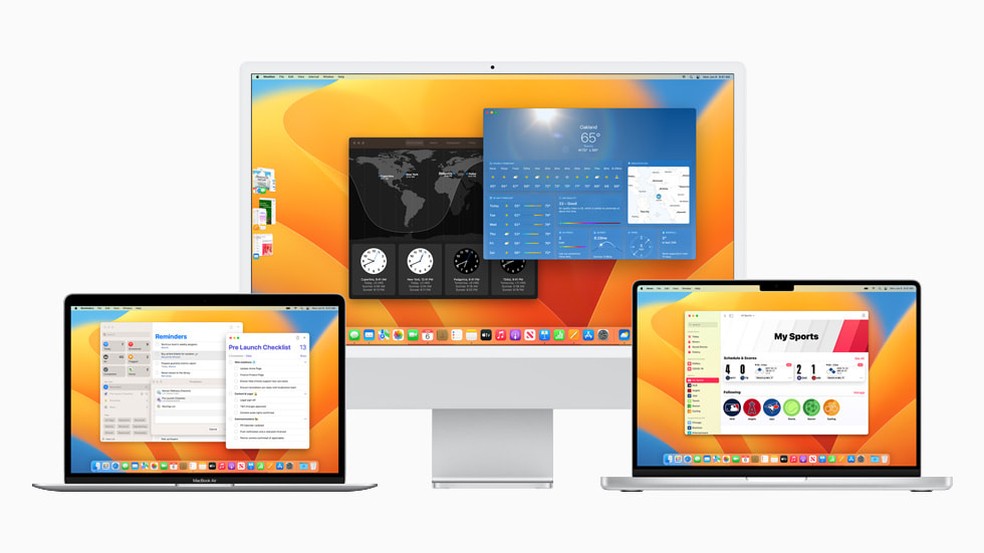 macOS Ventura integra diferentes dispositivos da Apple — Foto: Reprodução/Apple