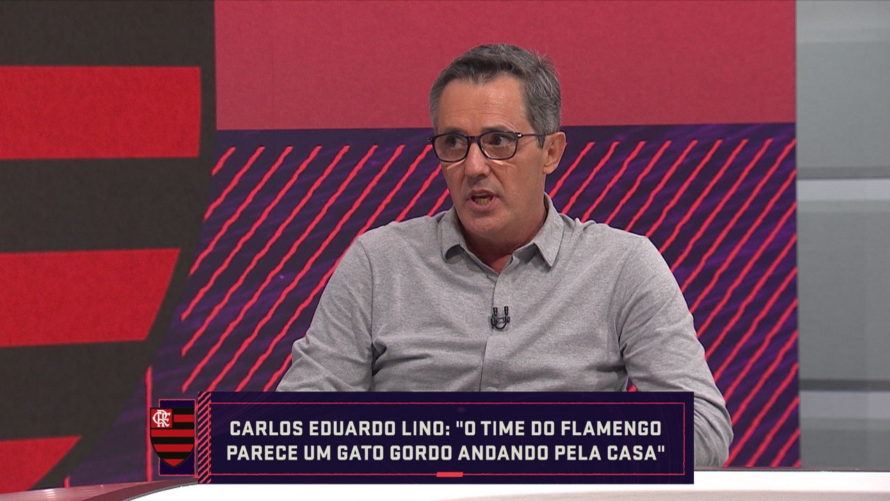 'O time do Flamengo parece um gato gordo andando pela casa', afirma Carlos Eduardo Lino
