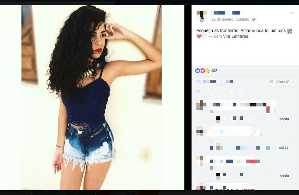 Bruna Santana Menezes foi encontrada morta em Feira de Santana. (Foto: ReproduÃ§Ã£o/Facebook)