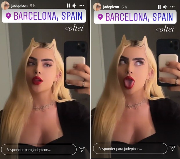 Jade Picon em Barcelona, Espanha (Foto: Reprodução/Instagram)