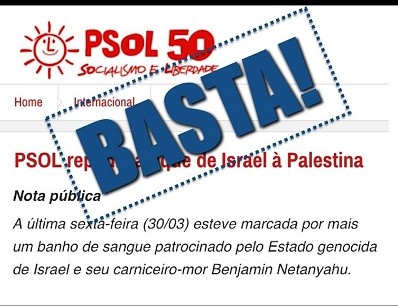 Fierj pede para a saída de judeus do PSOL