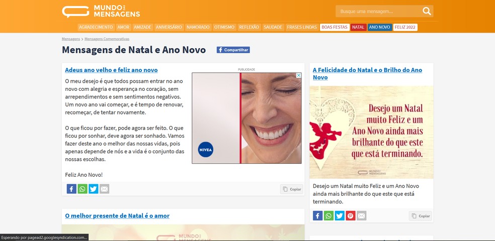 Mensagens de Natal e Ano Novo 2022: cinco sites com frases e textos |  Internet | TechTudo
