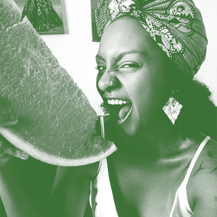 Daiana Lima,  29 anos,  de Salvador Integrante do Movimento Afro Vegano e autora da página @pretaveg (Foto: Divulgação)