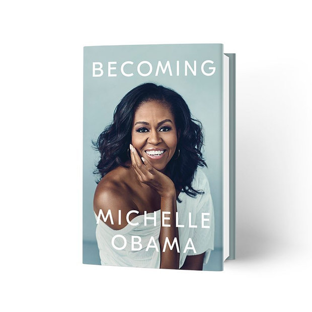 Michelle Obama compartilha a capa de seu livro Becomin (Foto: Reprodução/Youtube)