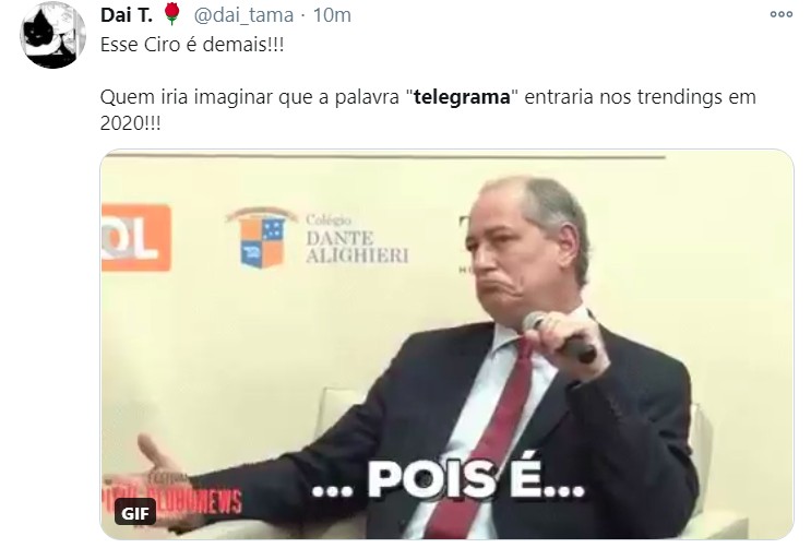 Ciro Gomes manda telegrama a Biden e vira meme na web GQ Noticias