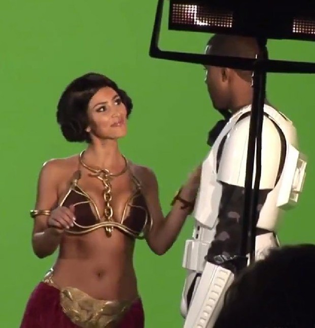 Kim e Kanye no shoot à la Star Wars (Foto: Reprodução)