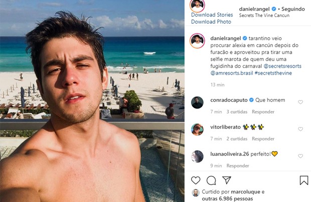 Daniel Rangel curte resort em Cancún (Foto: Reprodução/Instagram)