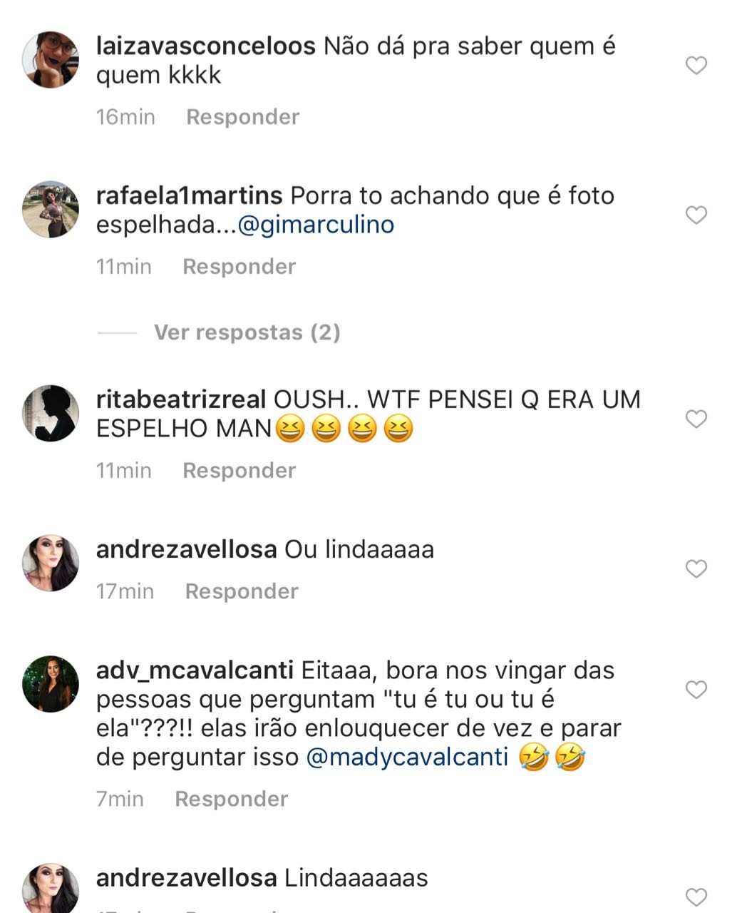 Bia e Branca Feres confundem seguidores no Instagram (Foto: reprodução/Instagram)