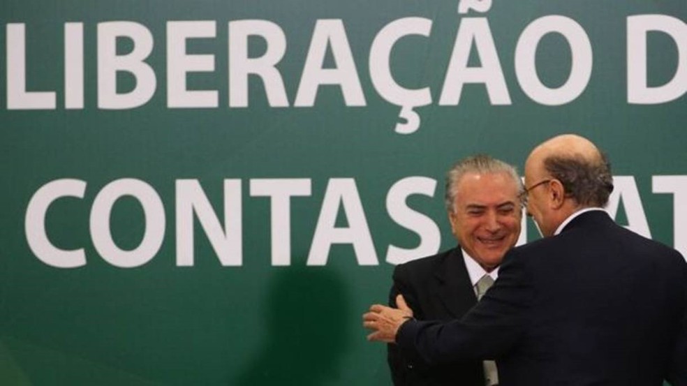 Em 2016, Michel Temer anunciou o saque de contas inativas do FGTS — Foto: Antonio Cruz/Agência Brasil