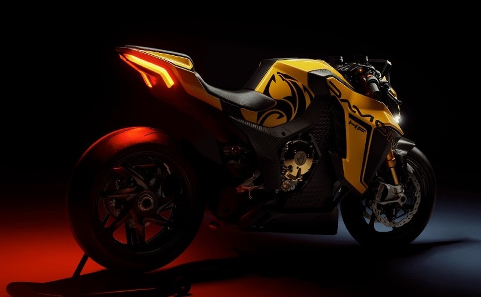 HyperFighter é moto elétrica esportiva que já pode ser adquirida em pré-venda por US$ 15.000 — Foto: Divulgação/Damon Motors